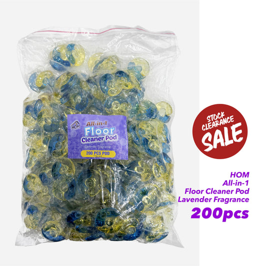 HOM All-in-1 Floor Cleaner Pods 200pcs/pack (Lavender Scent) Stock Clearance Sale